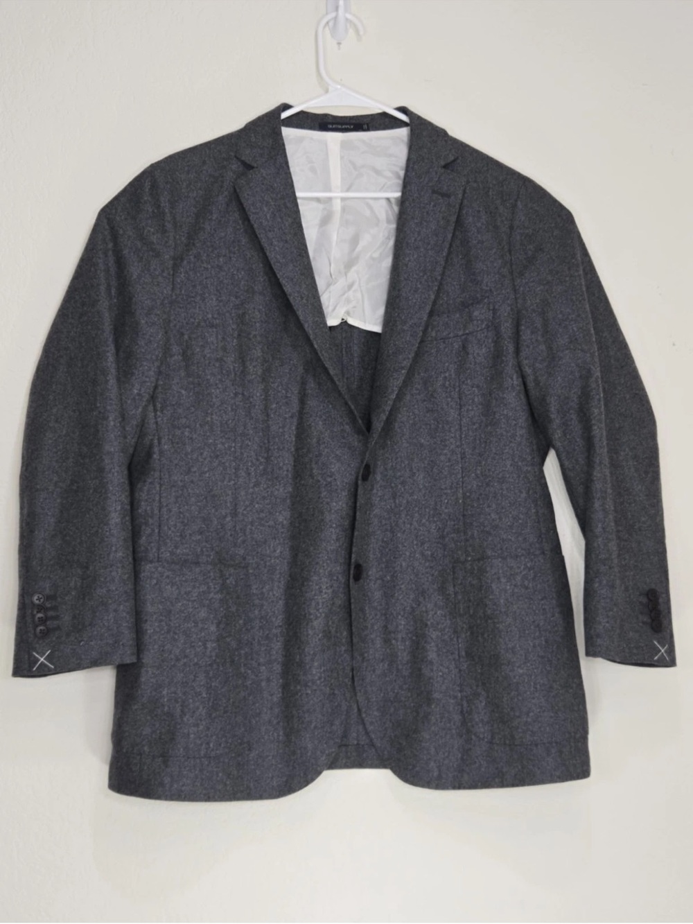 Suitsupply La Spalla Vitale Barbaris Canonico Wool Cupro Lined Size 46 Mens